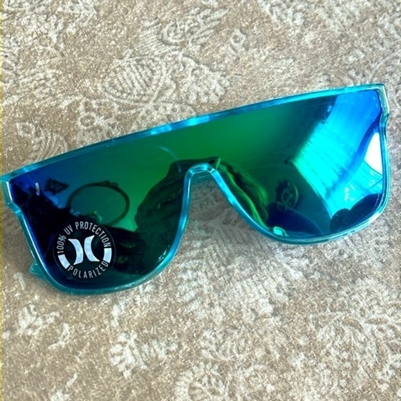 Brand New Hurley Mirrored Blue Translucent Frame Square Shield Sport Sunglasses main image 10
